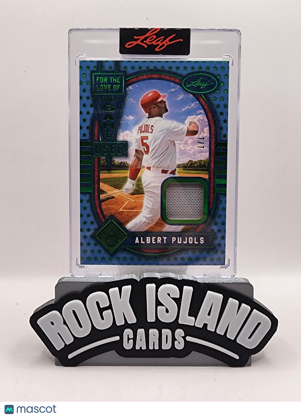 Albert Pujols 2026 Leaf Seasons In The Sun #FL-2 7/7 Game-Used Memorabilia