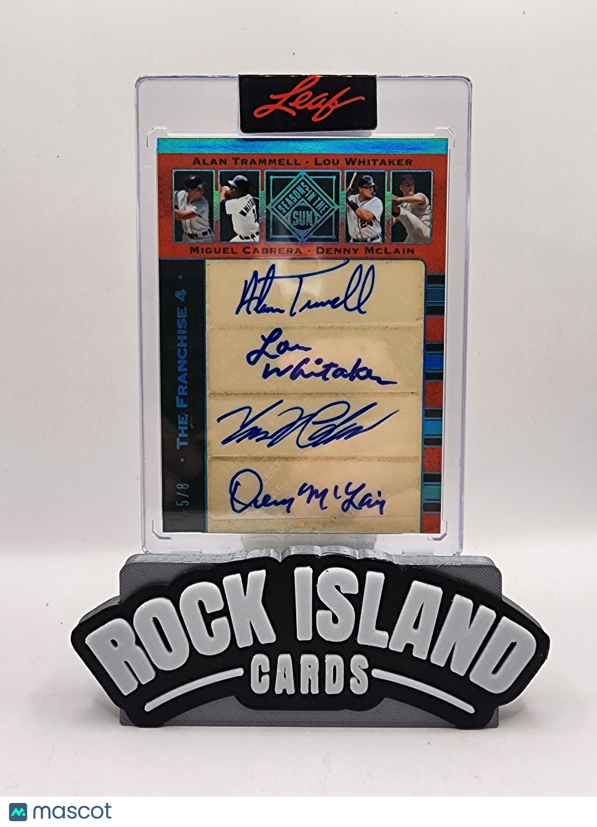 Whitaker McLain Miguel Cabrera Trammell 2026 Leaf Seasons in the Sun /8 Auto