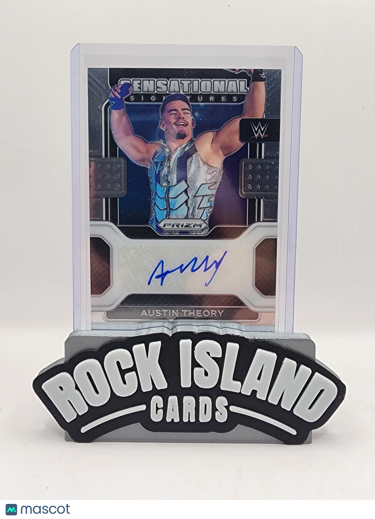 Austin Theory 2022 Panini Prizm WWE #SS-ATH Sensational Signatures
