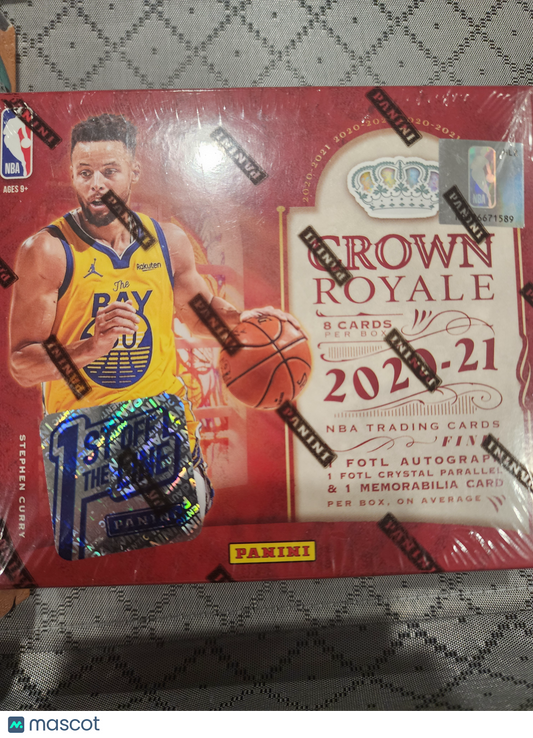 2020-21 Panini Basketball  Crown Royale FOTL HOBBY BOX SEALED
