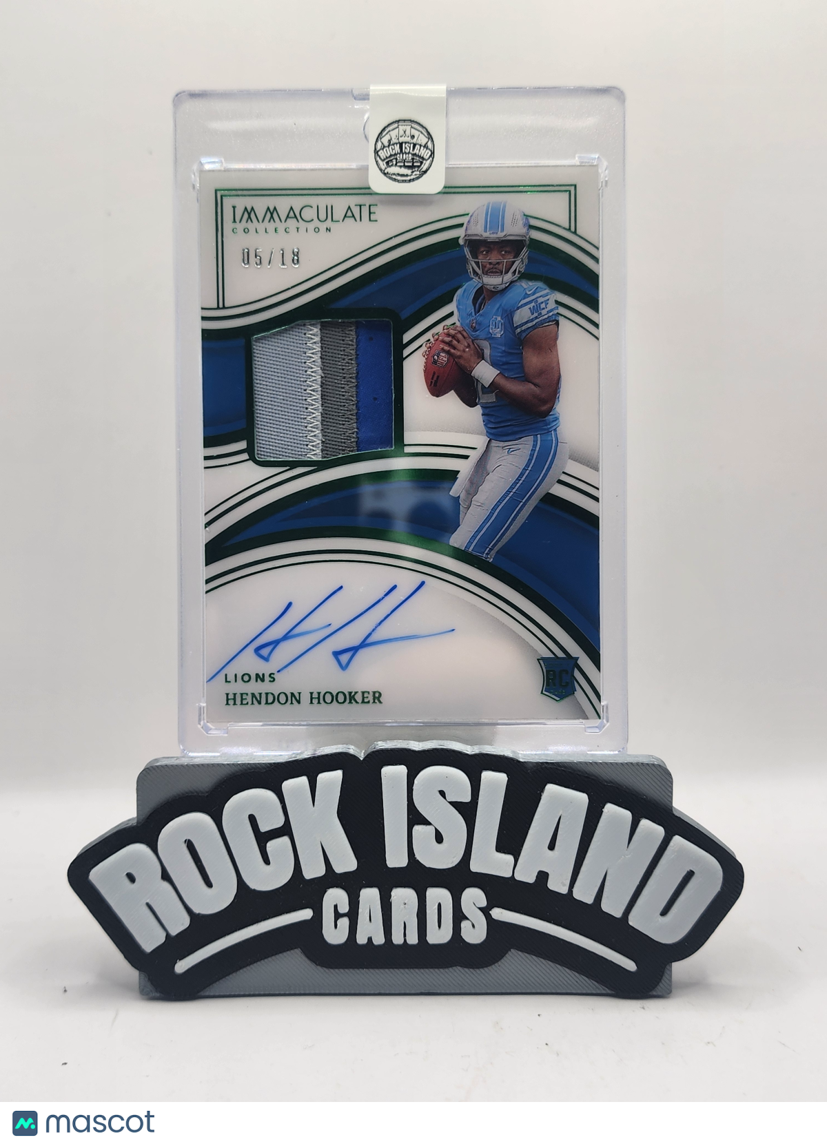 Hendon Hooker 2023 Panini Immaculate Collection #111 Patch 05/18 RC