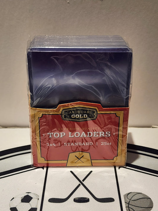 Cardboard Gold Top Loaders - 25 Count