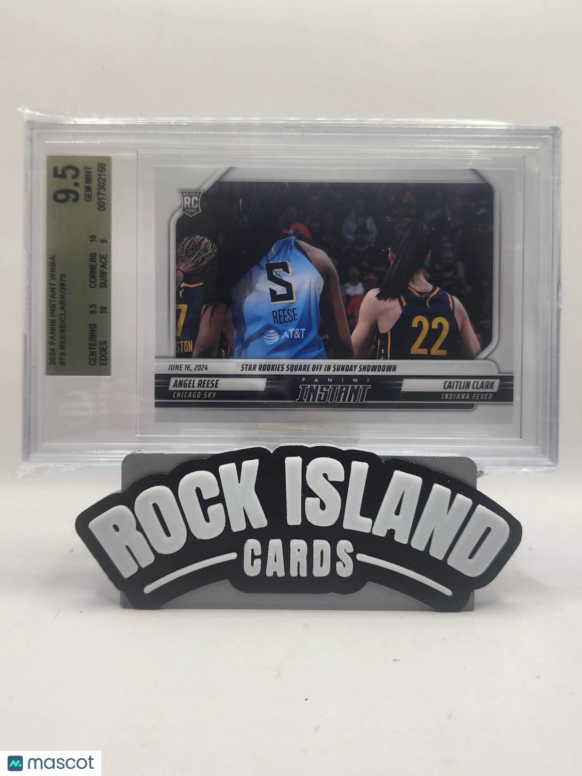 Caitlin Clark Angel Reese 2024 Panini Instant WNBA Sunday Showdown #73 / BGS 9.5