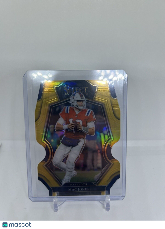 Mac Jones 2022 Panini Select Gold Die Cut /10