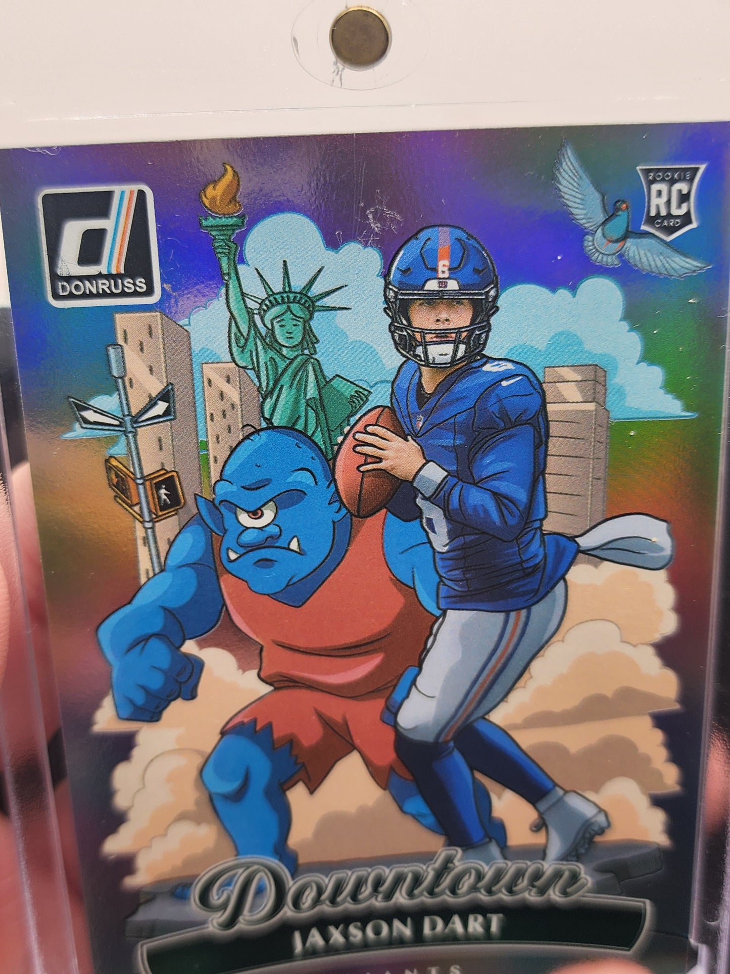 Jaxson Dart 2025 Panini Donruss #14 Downtown Rookie