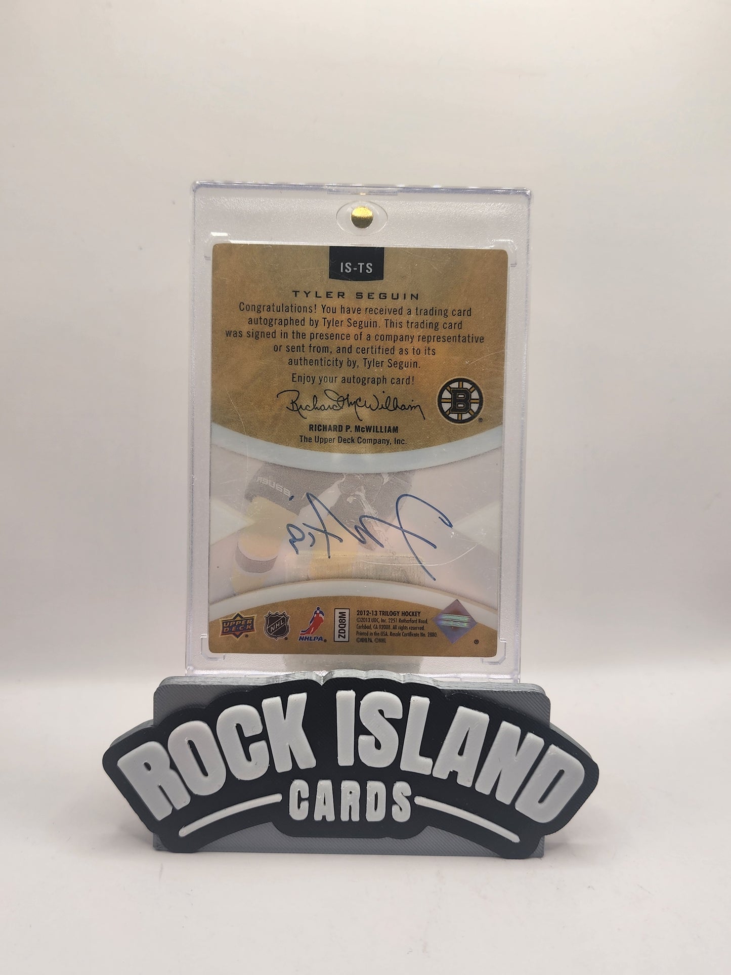 Tyler Seguin 2013-14 Upper Deck Trilogy Ice Scripts Auto