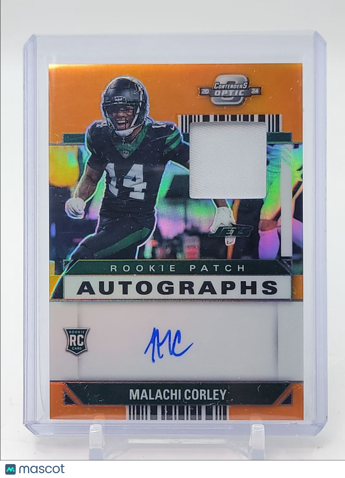 MALACHI CORLEY 2024 Panini Contenders Optic Orange Rookie Patch Autographs /25