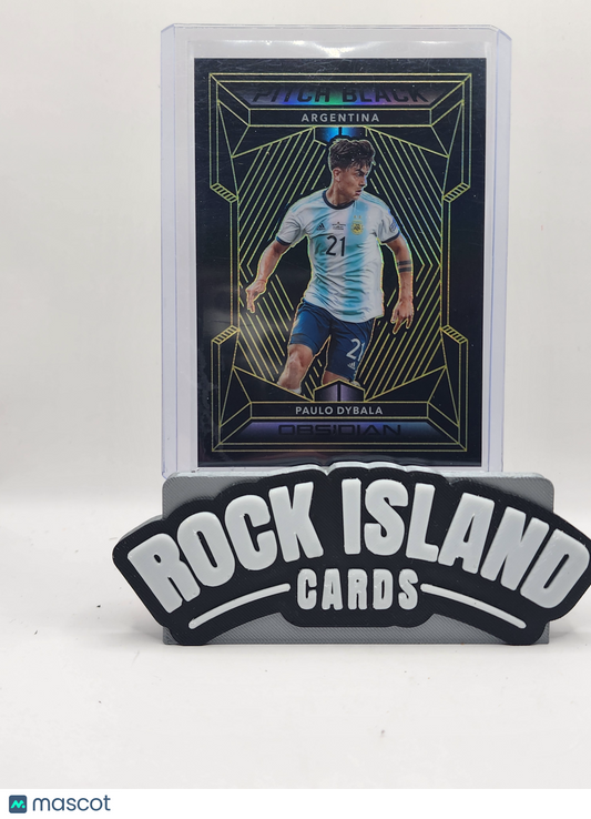 Paulo Dybala 2019-20 Panini Obsidian #PB-7 Pitch Black Short Print 15/15