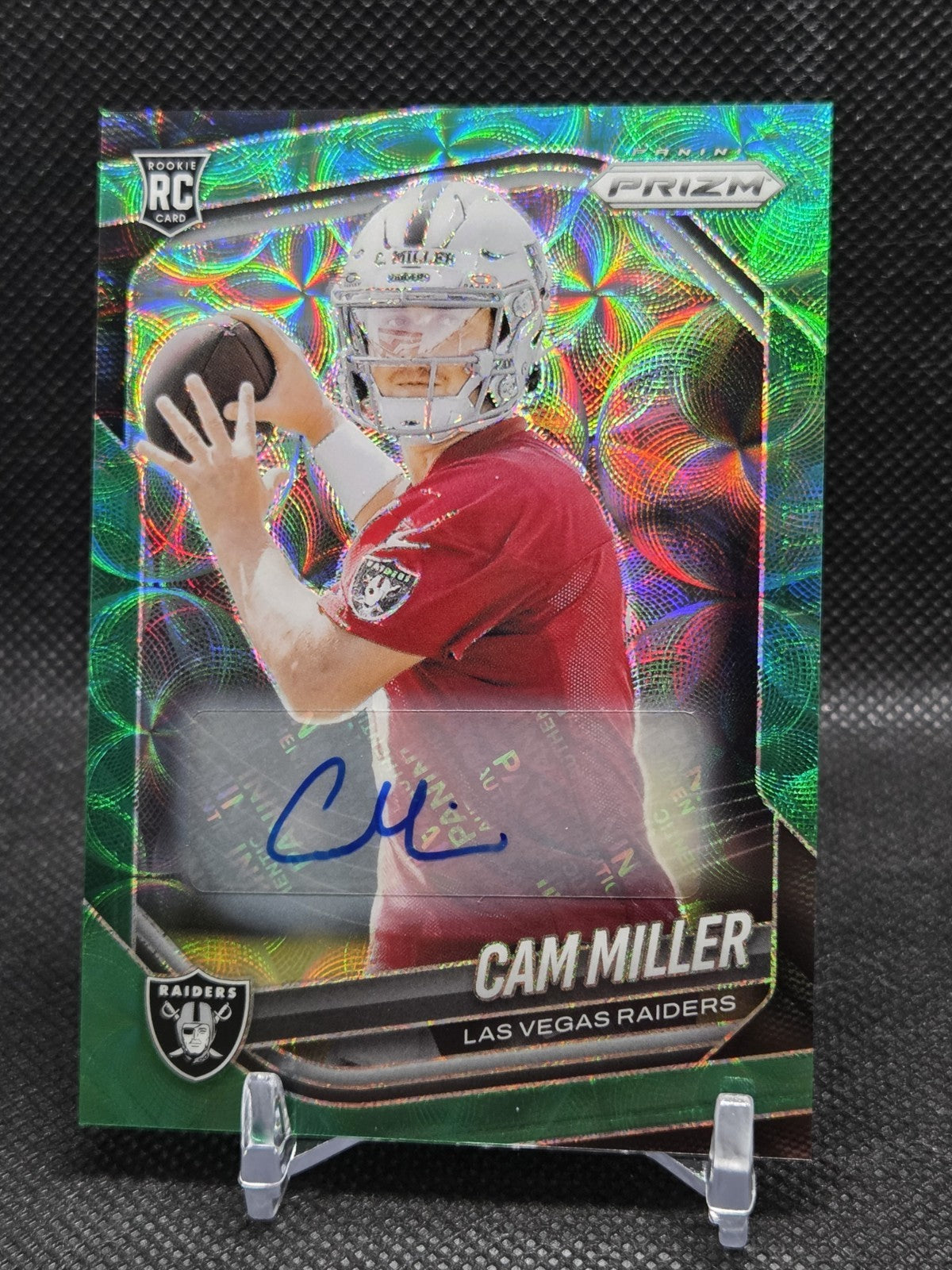Cam Miller Prizm #362 Rookie Autographs Green Scope Prizm /75 Rookie