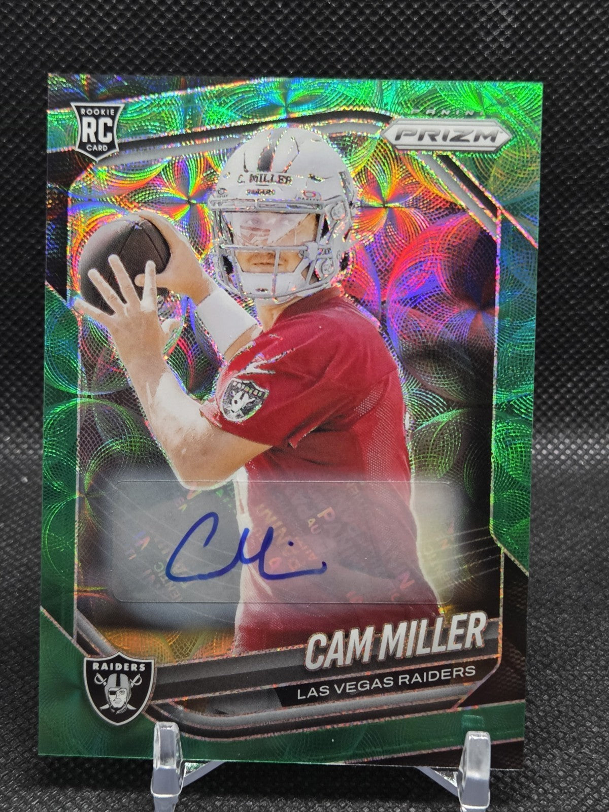 Cam Miller Prizm #362 Rookie Autographs Green Scope Prizm /75 Rookie