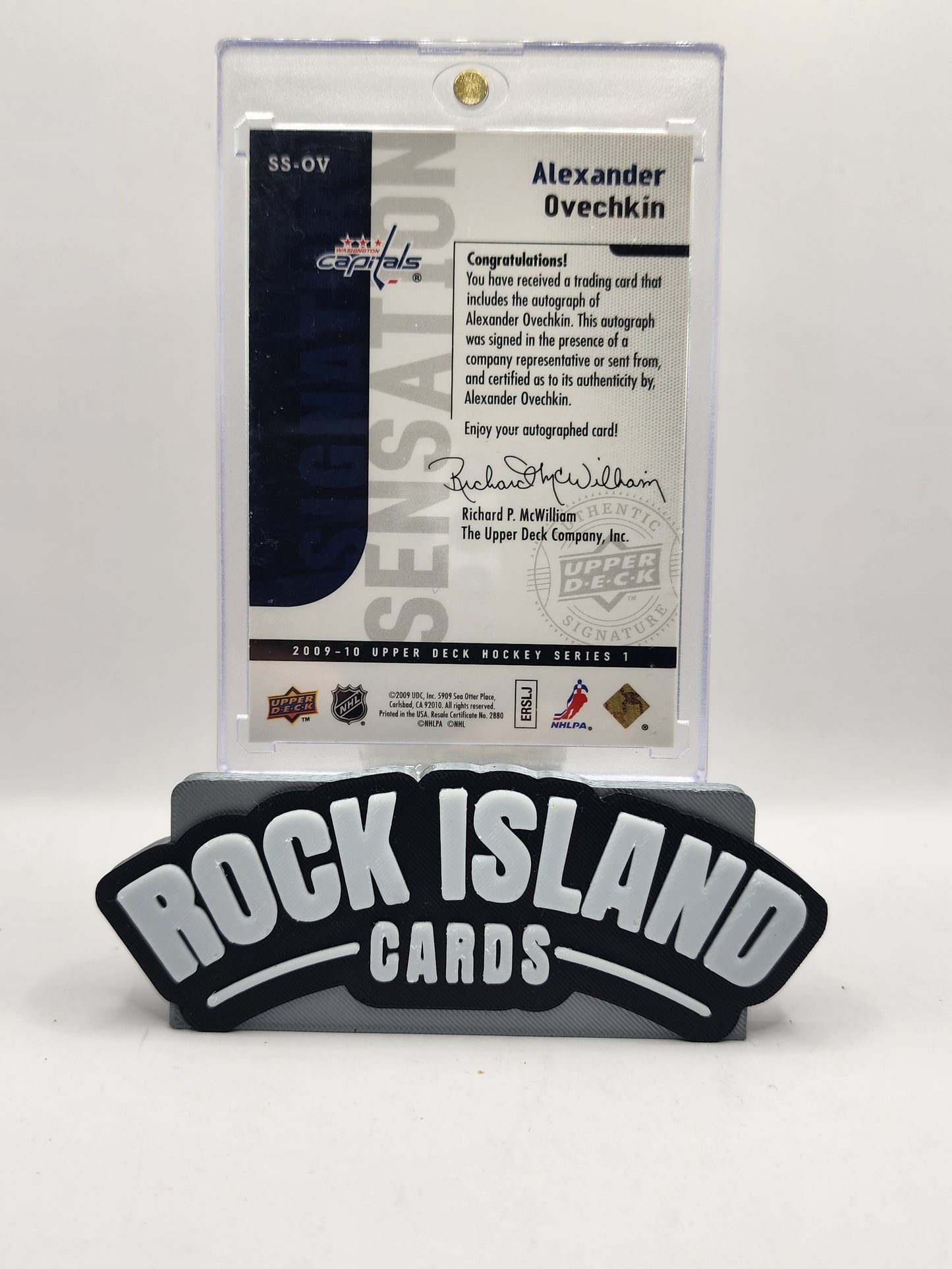 Alexander Ovechkin 2009-10 Upper Deck #SS-AO Signature Sensations Auto