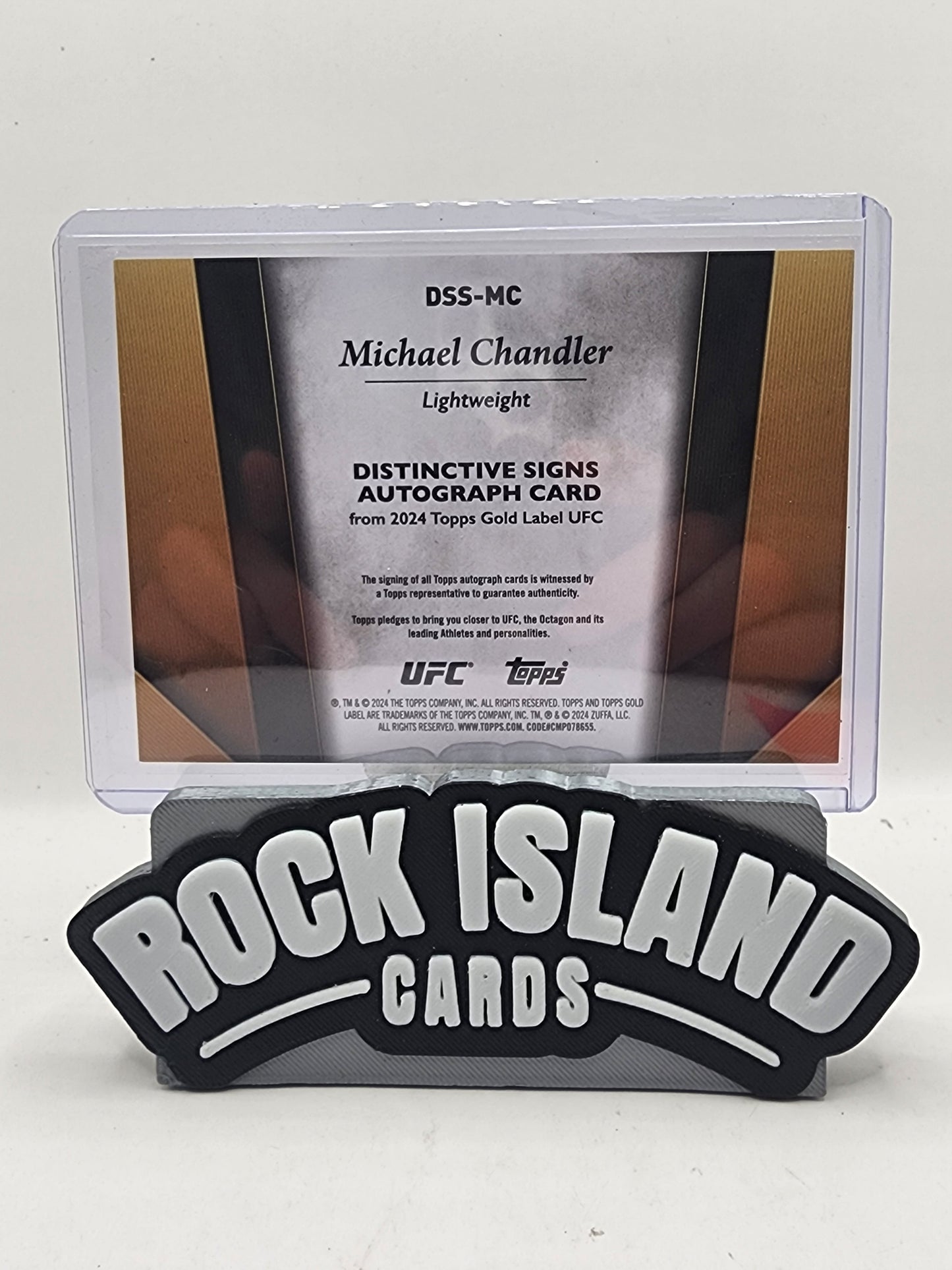 Michael Chandler 2024 Topps Gold Label UFC #DSS-MC 25/49