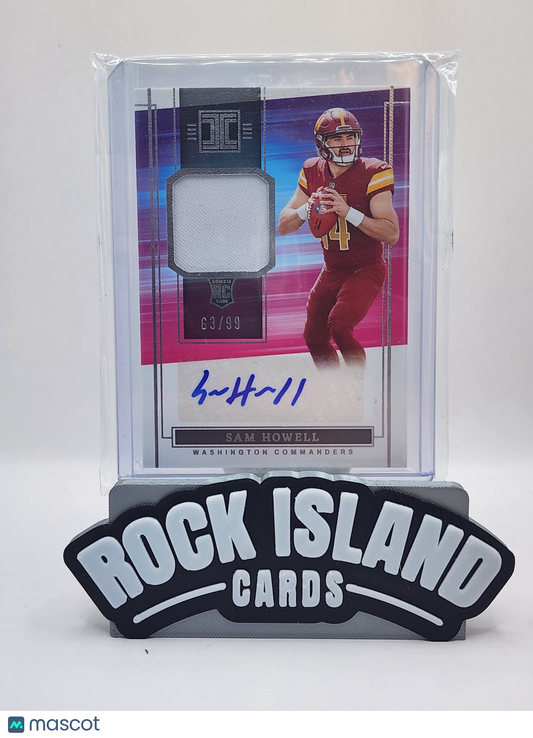 2022 Panini Impeccable Football Sam Howell RC Auto Patch /99
