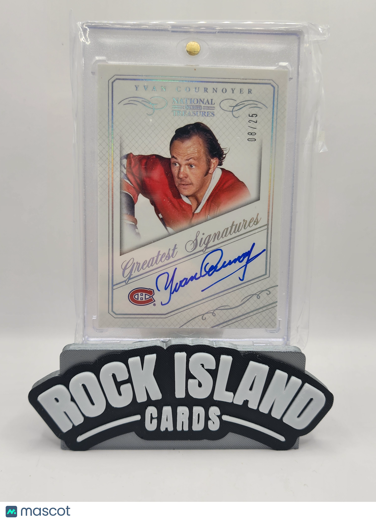 Yvan Cournoyer 2013-14 Panini National Treasures Greatest Signatures Auto /25
