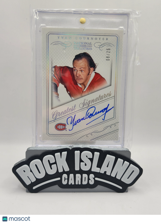 Yvan Cournoyer 2013-14 Panini National Treasures Greatest Signatures Auto /25