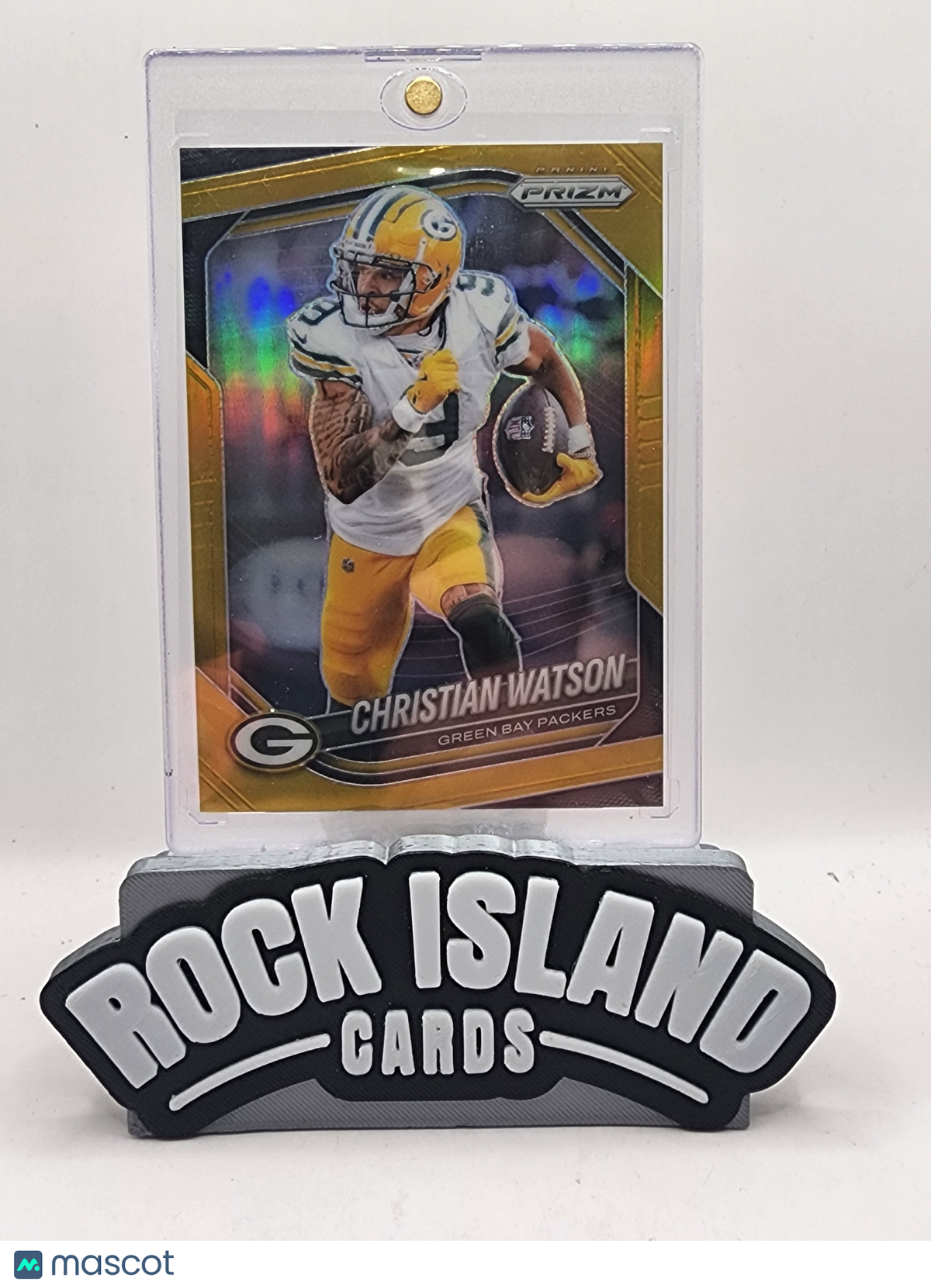 Christian Watson 2025 Panini Prizm #153 Gold 07/10