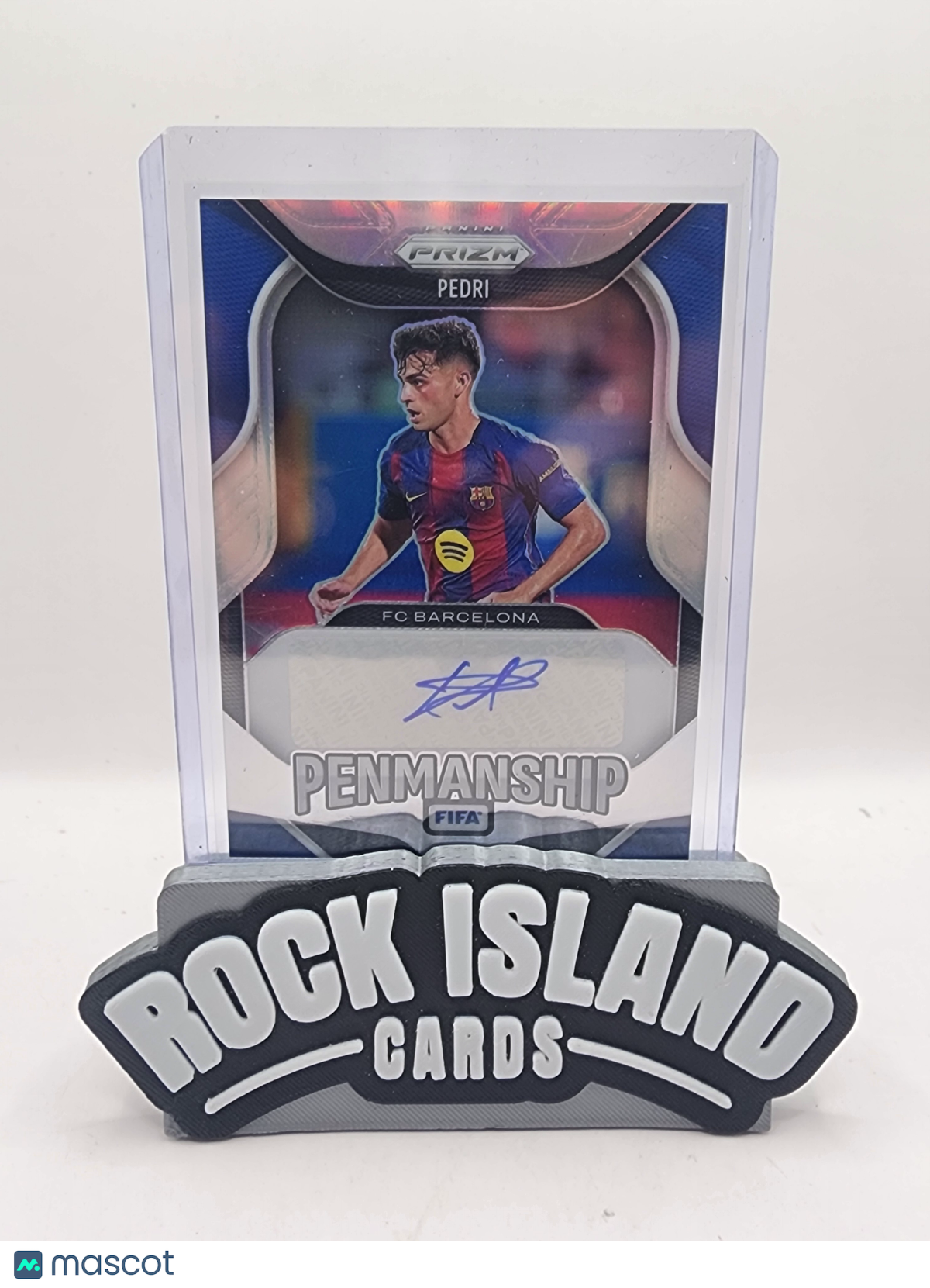 Pedri 2025 Panini Prizm Penmanship #P-P Blue /99