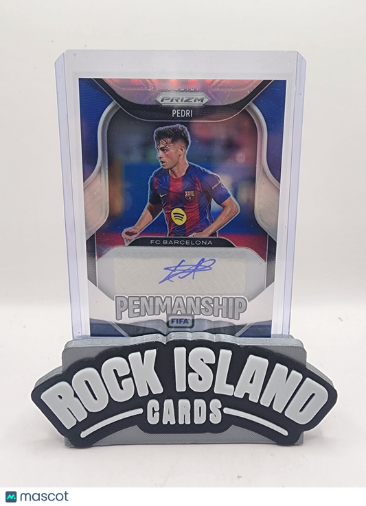 Pedri 2025 Panini Prizm Penmanship #P-P Blue /99