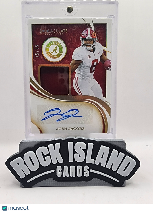 Josh Jacobs 2020 Panini Immaculate Collection Collegiate #4 25/49