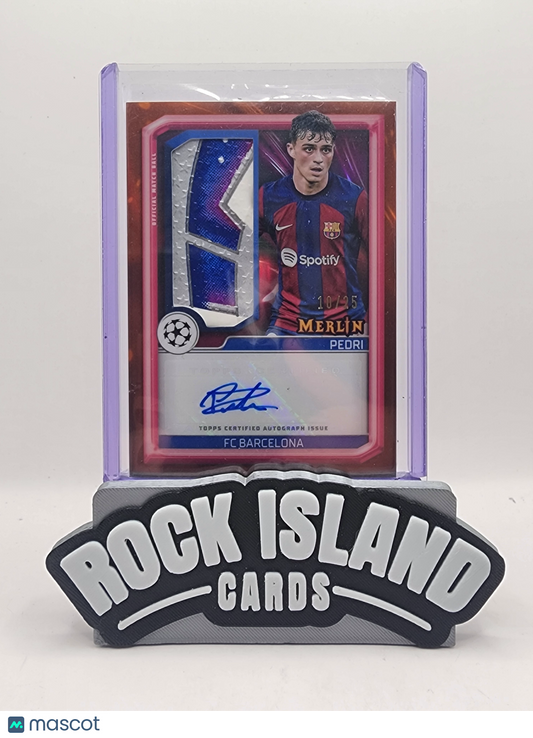 Pedri 2024 Topps Merlin UEFA Club Competitions #MBS-PE Match ball 10/25
