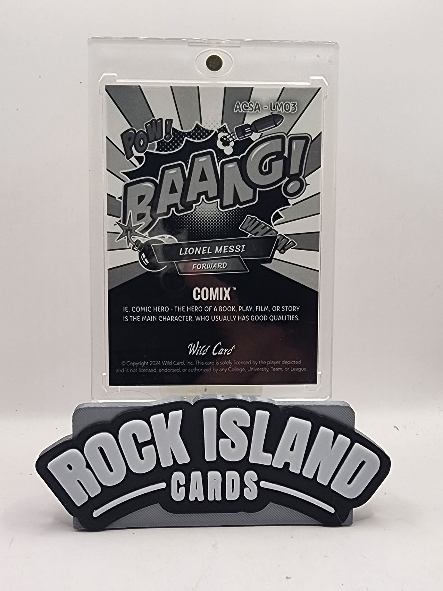 Lionel Messi 2023 Wild Card Comix Silver Age #ACSA-LM1 Color Match 1 of 1