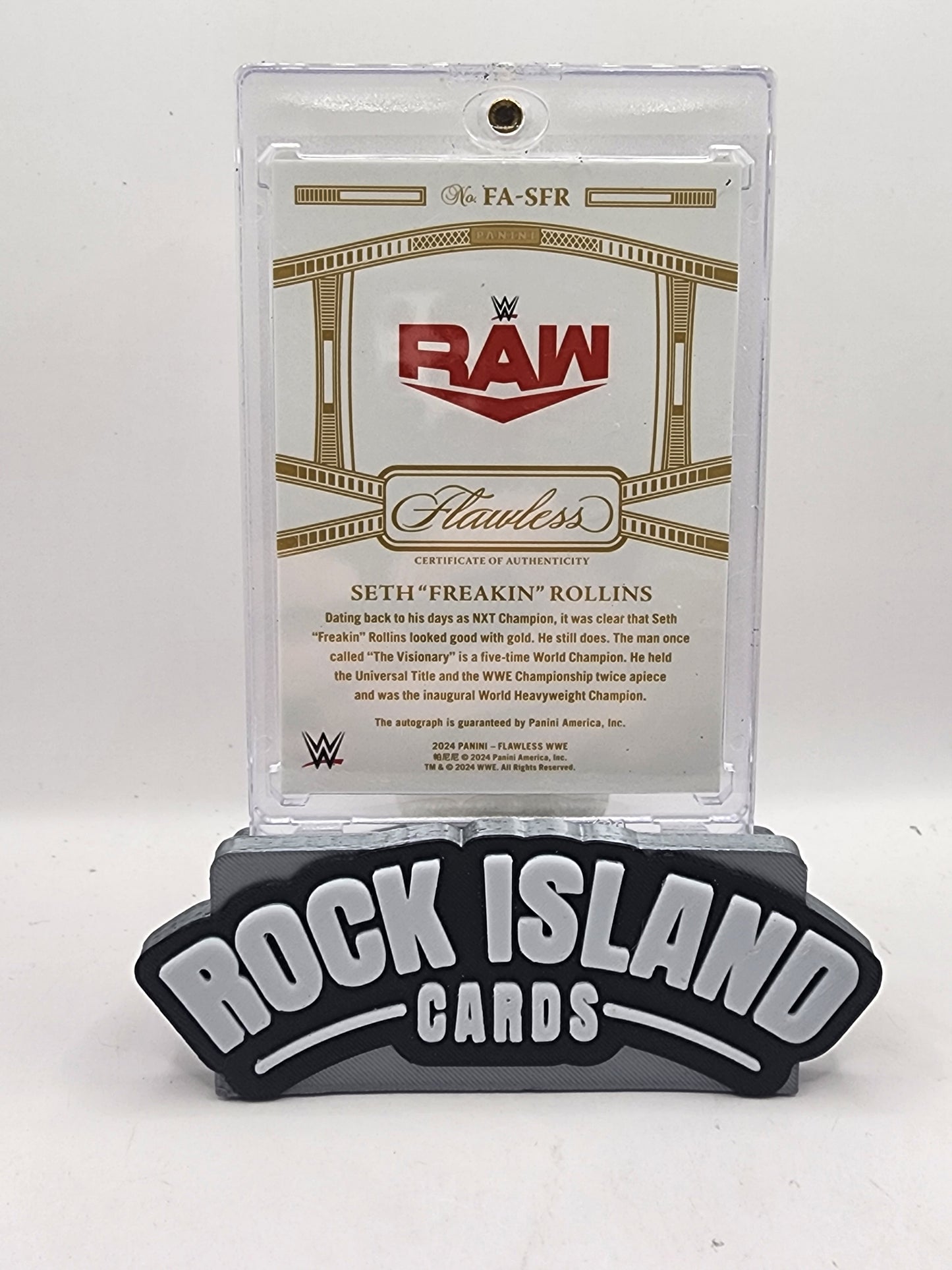Seth "Freakin" Rollins 2024 Panini Flawless WWE Achievements #FA-SFR 05/10
