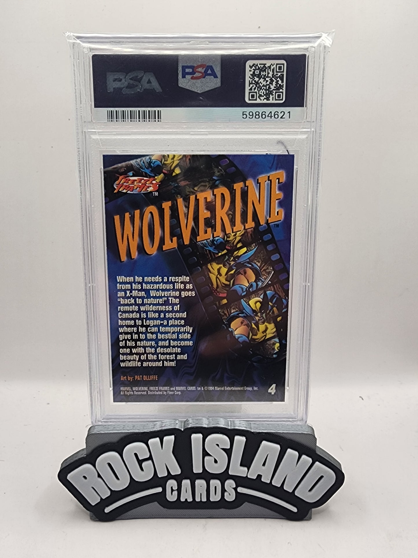 1994 Marvel Universe Wolverine #4 PSA 7