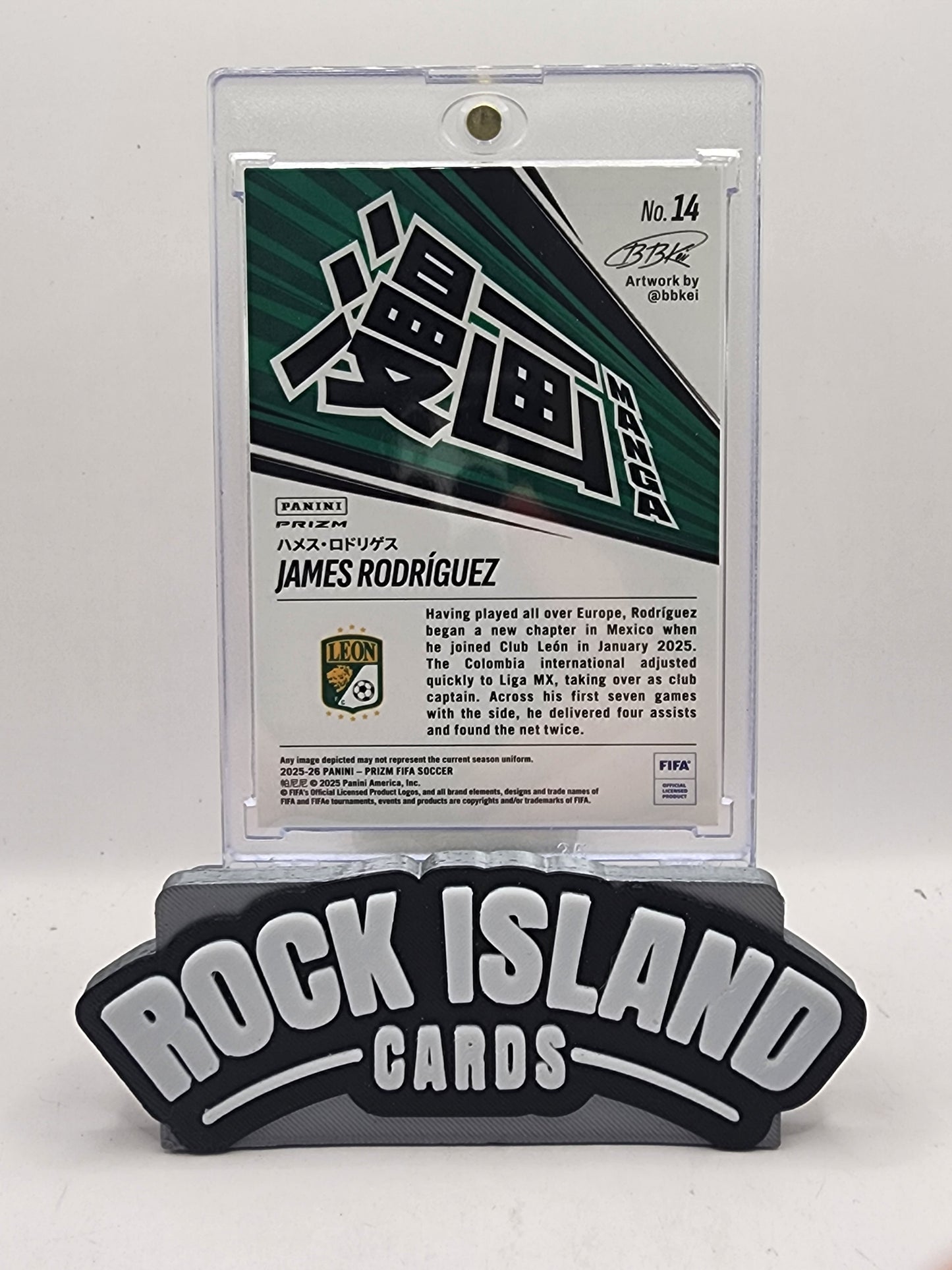James Rodriguez 2025 Panini Prizm #14 Manga