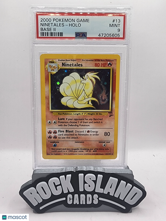 2000 Pokemon Game Base II Ninetales Holo Base II PSA 9 #13