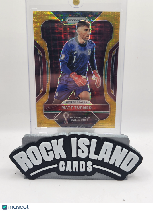 Matt Turner 2022 Panini Prizm #204 Gold 07/10