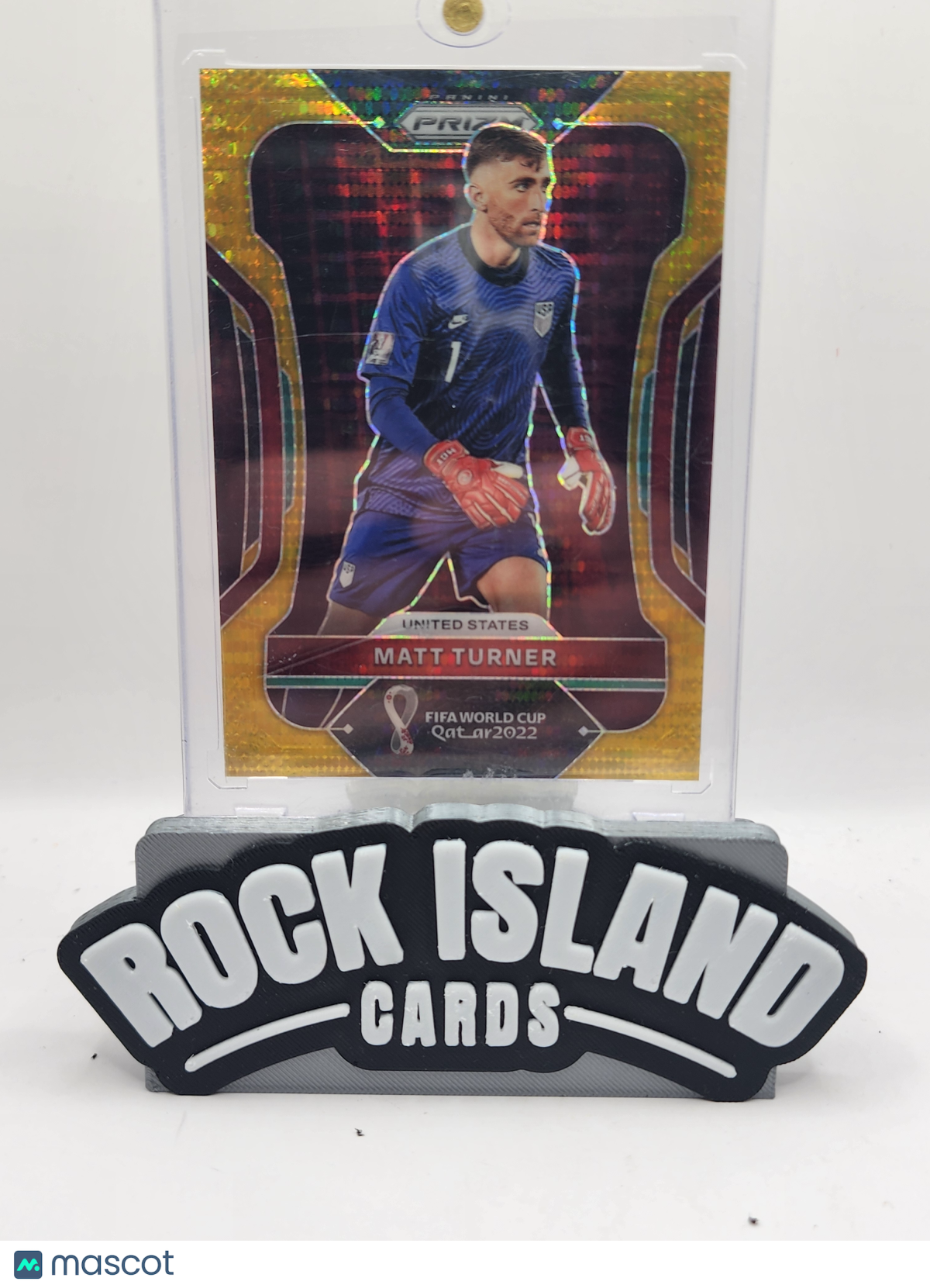 Matt Turner 2022 Panini Prizm #204 Gold 07/10