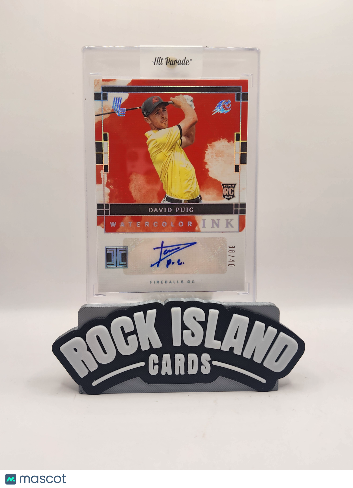 David Puig 2024-25 Panini Impeccable LIV #WC-DPG Watercolor Ink /40 RC Auto