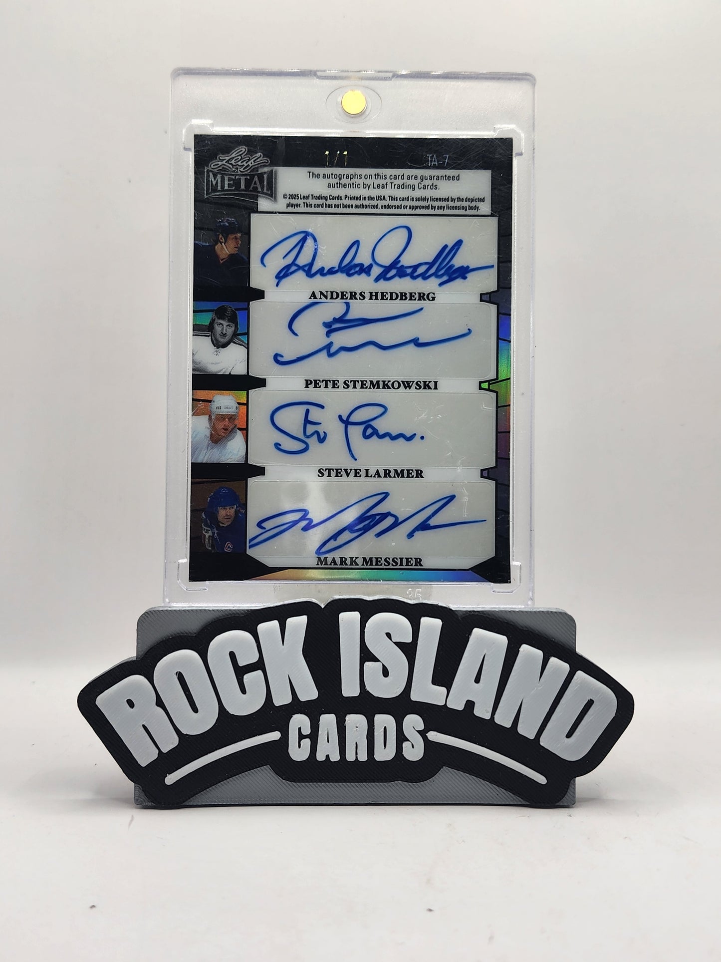 2025 Leaf Metal Arctic 8 Auto 1/1 NYR Messier, Leetch, Rotelle, Greschner..