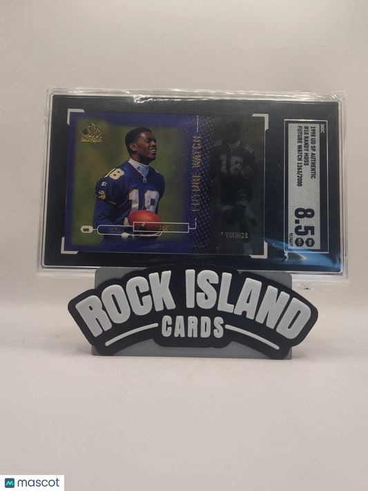 Randy Moss 1998 Upper Deck SP Authentic #18 Future Watch Rookie /2000 SGC 8.5