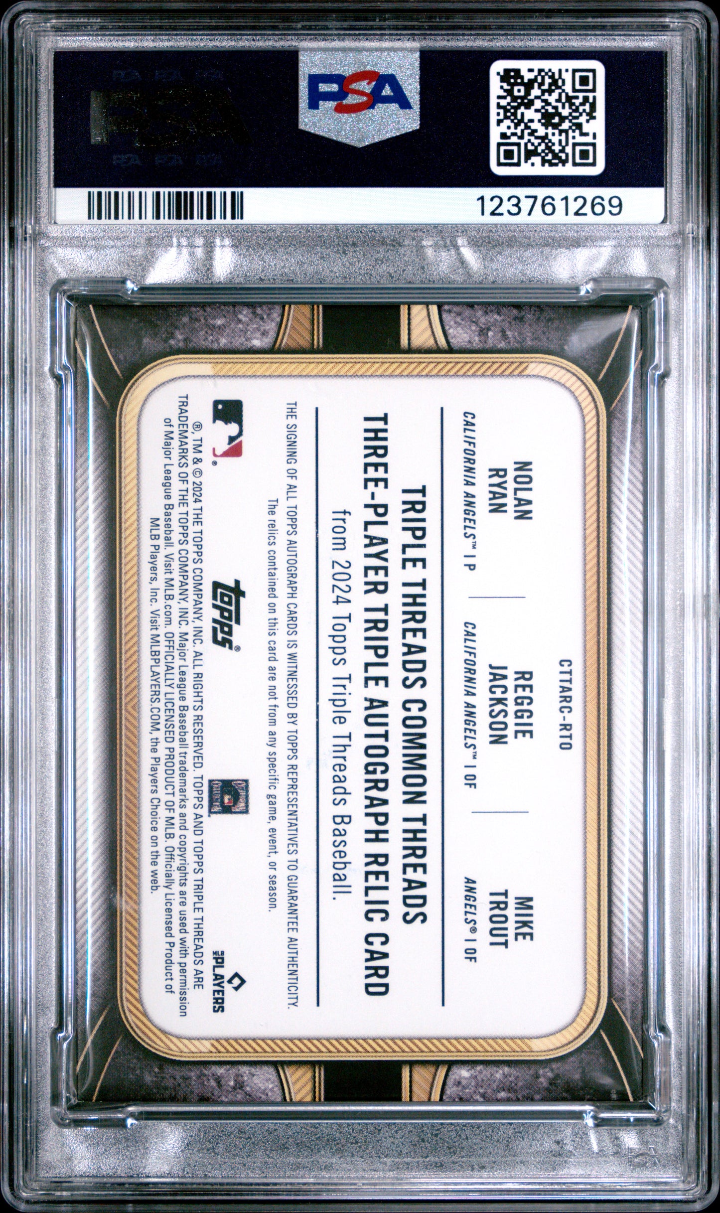 2024 Topps Triple Threads #RTO Cmmn Thrds TRP RLC SPH 2/3 PSA 7