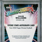 Caleb Williams 2024 Topps Chrome Future Stars Autos #FSACW Aqua Ref/199 PSA 9