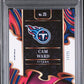 Cam Ward 2025 Panini Select Phenomenon #25 Tie Dye Prizm Rookie PSA 9