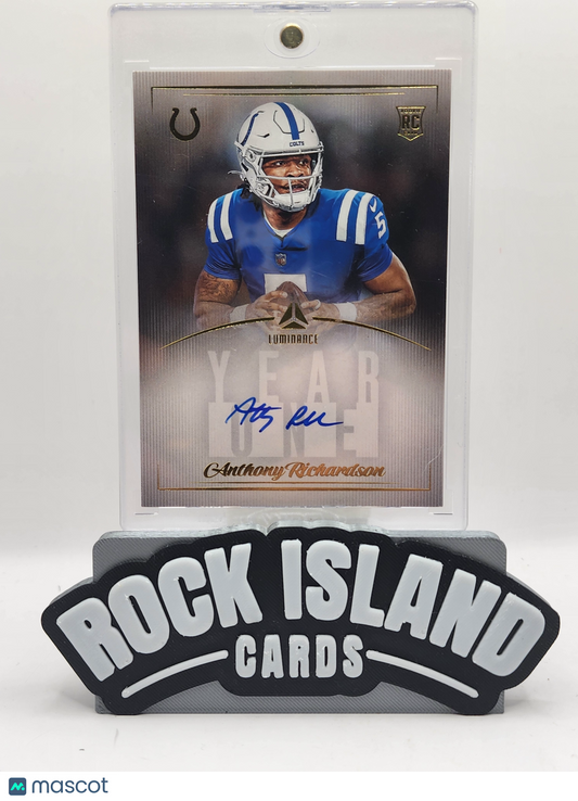 Anthony Richardson 2023 Panini Luminance #Y1ARI Year One Blue Ink Auto Rookie