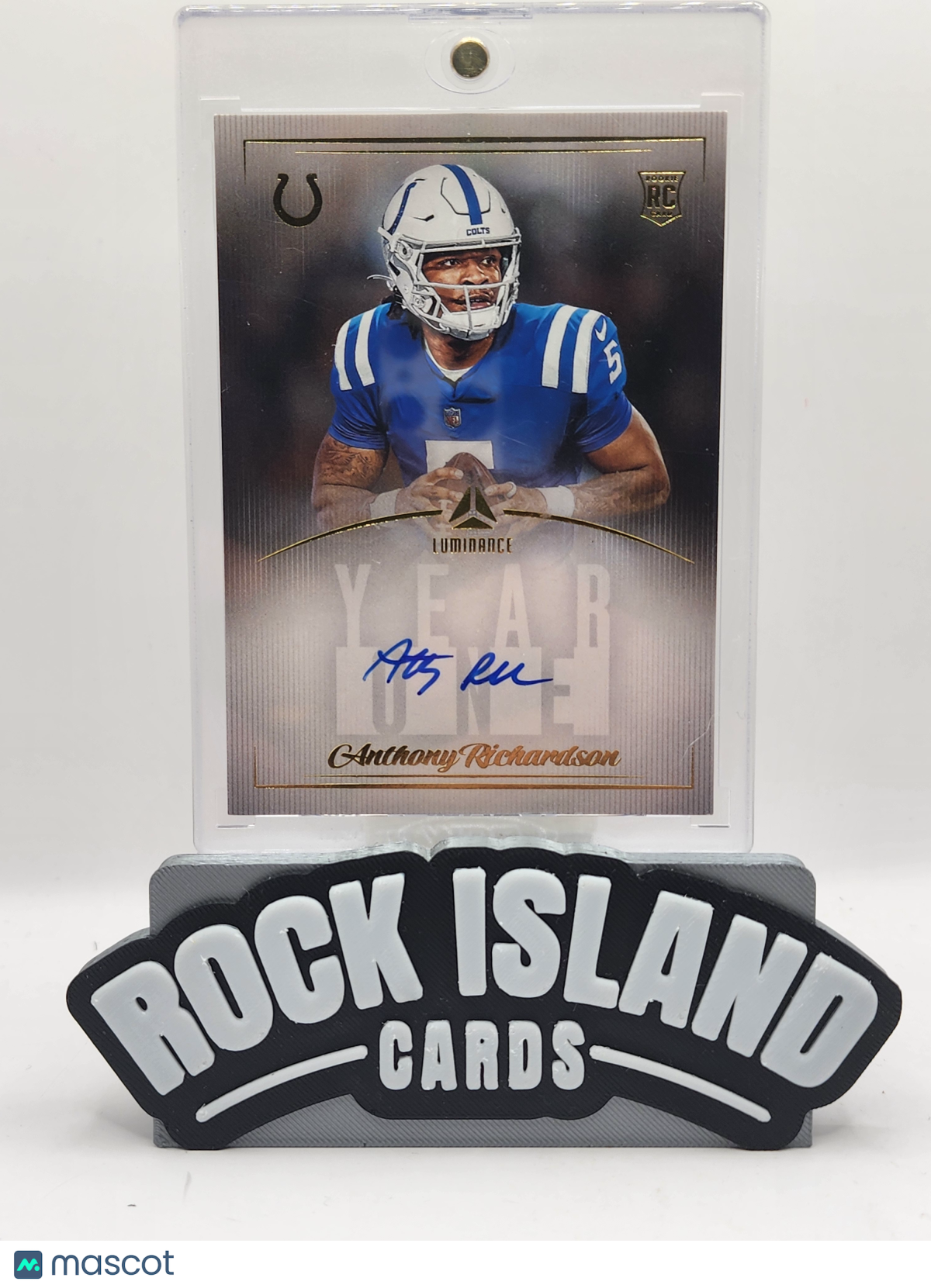Anthony Richardson 2023 Panini Luminance #Y1ARI Year One Blue Ink Auto Rookie