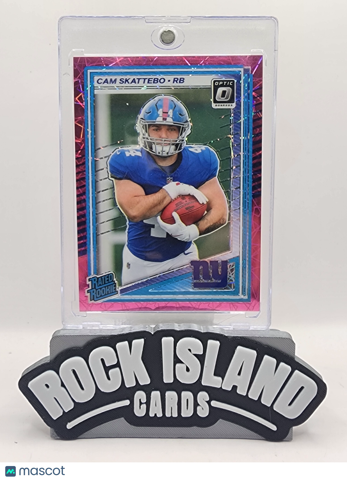 Cam Skattebo 2025 Panini Donruss Optic #228 Pink Velocity Rookie 91/99