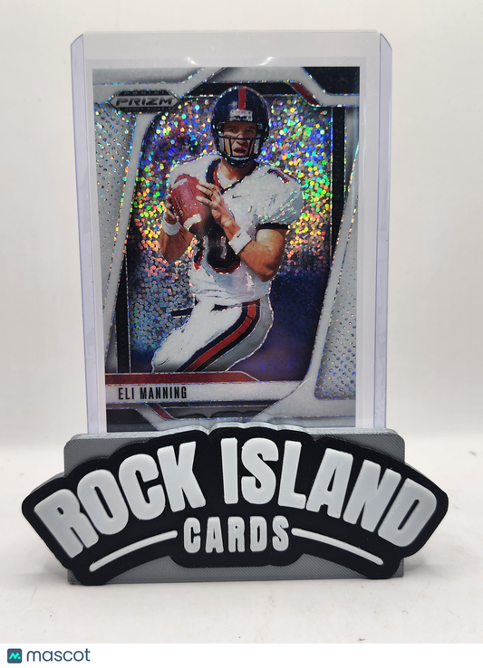 Eli Manning 2025 Panini Prizm Draft Picks #189 White Sparkle Prizm Short Print