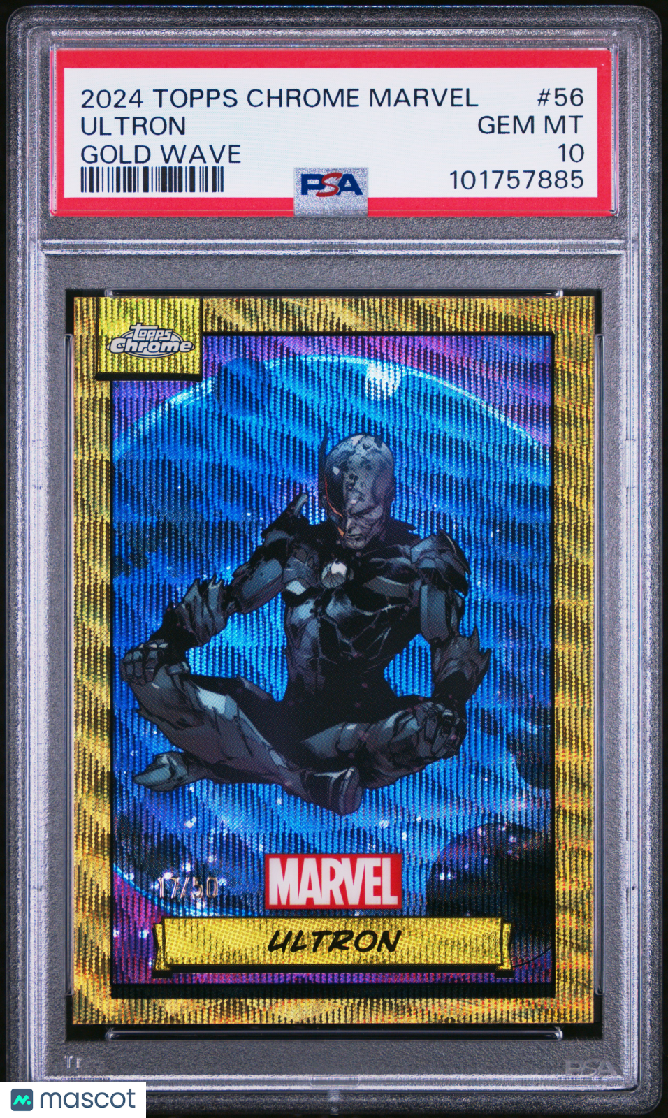 2024 Topps Chrome Marvel Ultron /50 #56 PSA 10