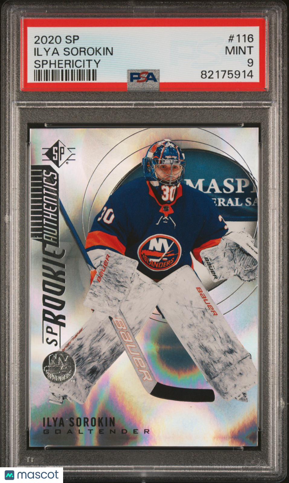 Ilya Sorokin 2020-2021 SP #116 Sphericity Rookie PSA 9