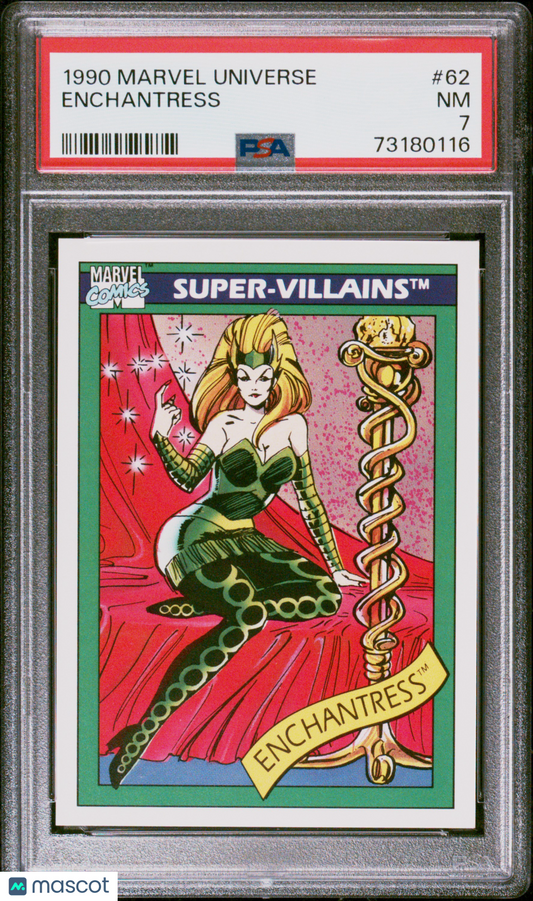 1990 Marvel Universe Enchantress #62 PSA 7