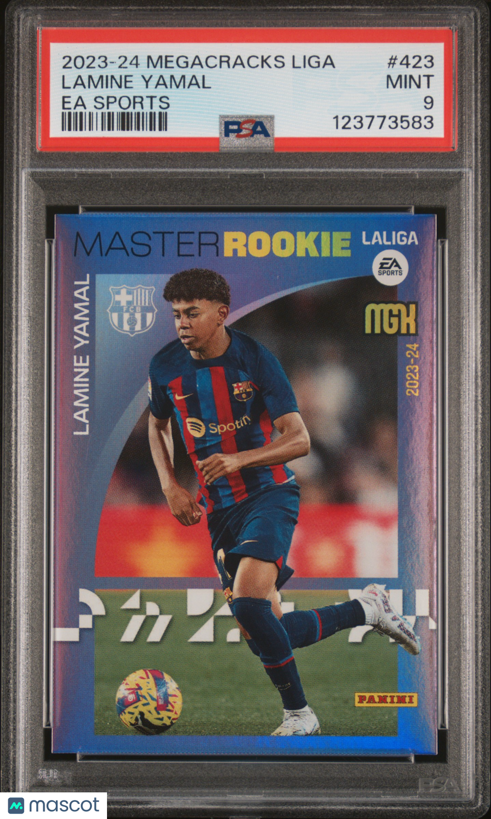 Lamine Yamal 2023-24 Panini Megacracks Laliga Ea Sports #423 PSA 9