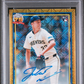 Jacob Misiorowski 2026 Topps Silver Pack 1991 Chrome Promo Auto Gold /50 PSA 10