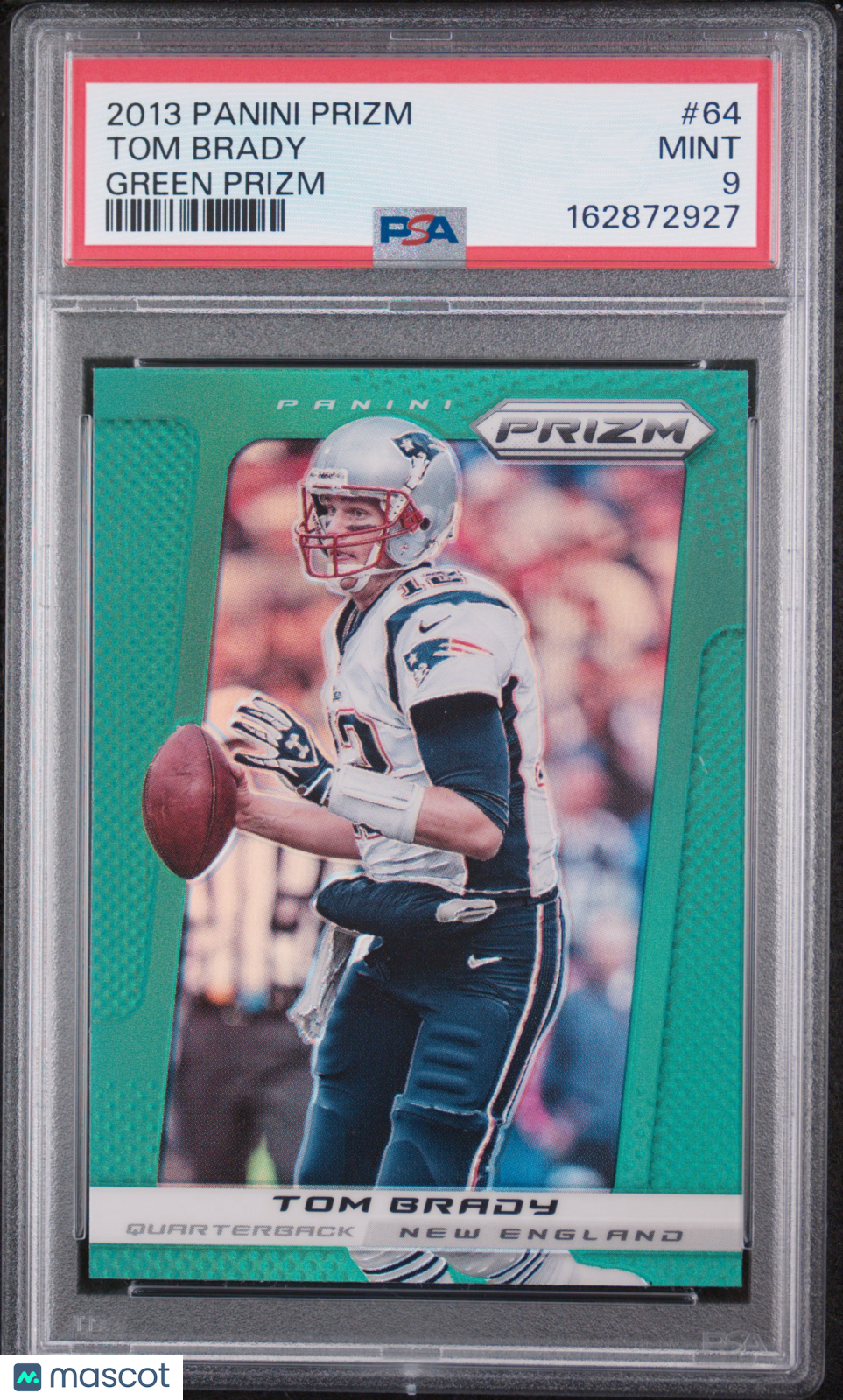 Tom Brady 2013 Panini Prizm #64 Green Retail SSP PSA 9