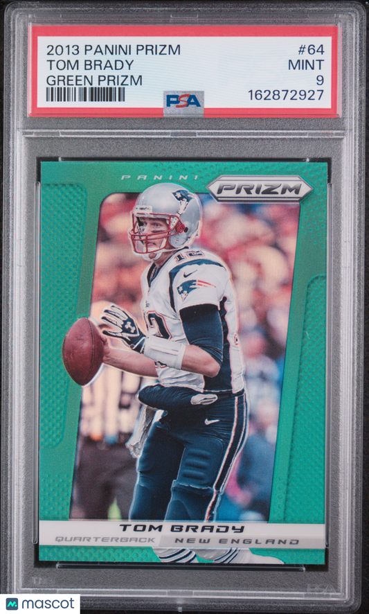 Tom Brady 2013 Panini Prizm #64 Green Retail SSP PSA 9