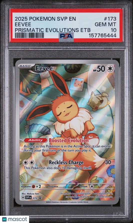2025 Pokemon SVP EN-SV Black Star Promo Eevee PSA 10 #173