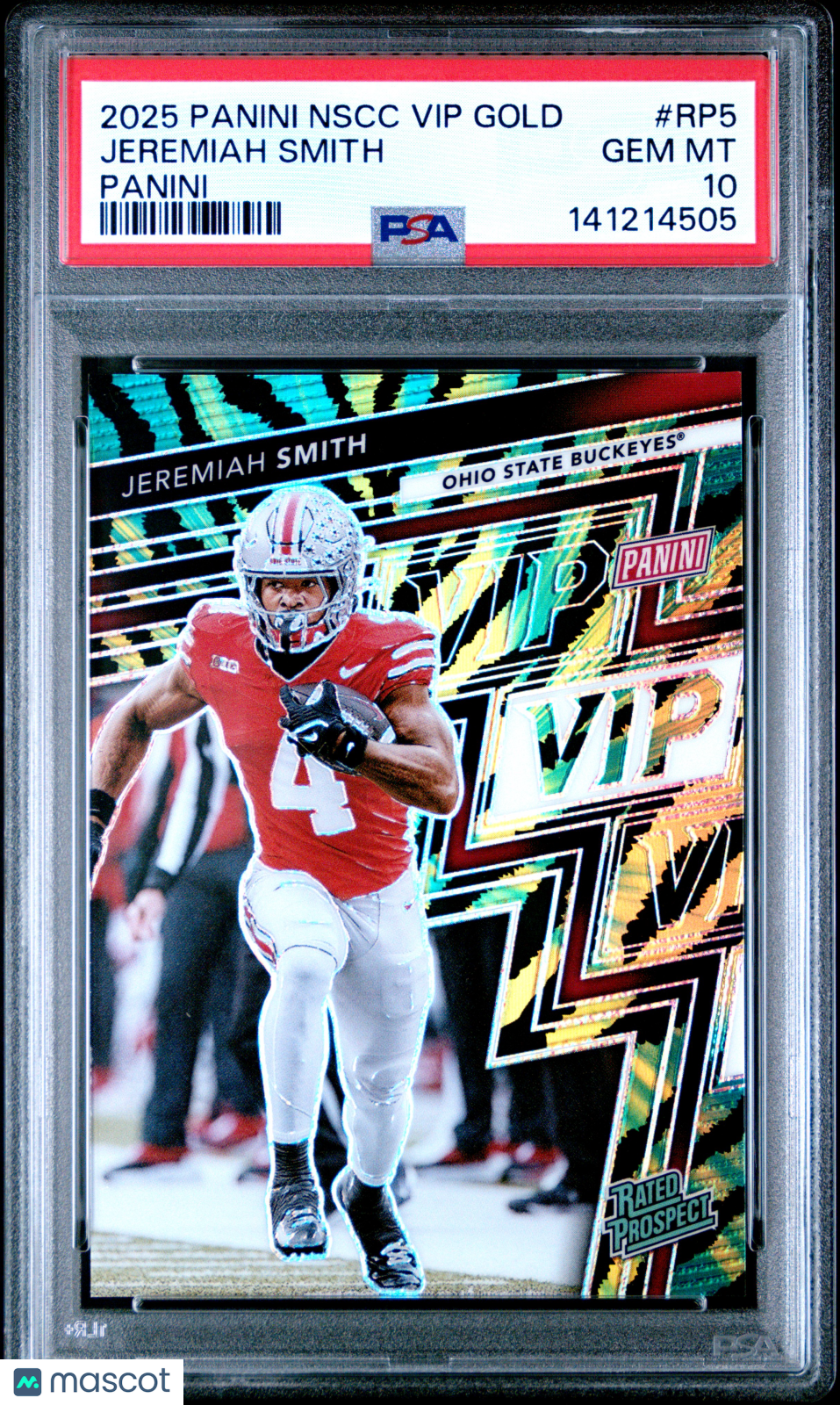 Jeremiah Smith 2025 Panini National Sports Collectors Vip Gold #RP5 PSA 10